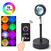 Sunset Lamp RGB 16 Colors APP Remote Control