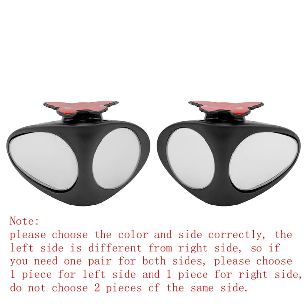 Rotatable 2 Side Car Blind Spot Convex Mirror