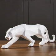 ERMAKOVA Panther Statue Geometric Style Resin Sculpture