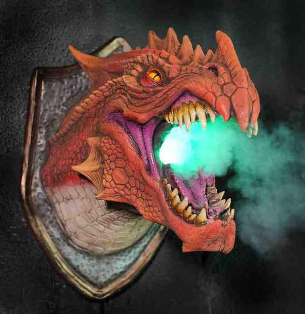 Fire Breathing Dragon Wall Sculpture