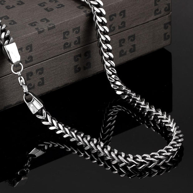 Large Thick Stainless Steel Chain Necklace 22"