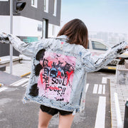 Ink graffiti Denim Jacket