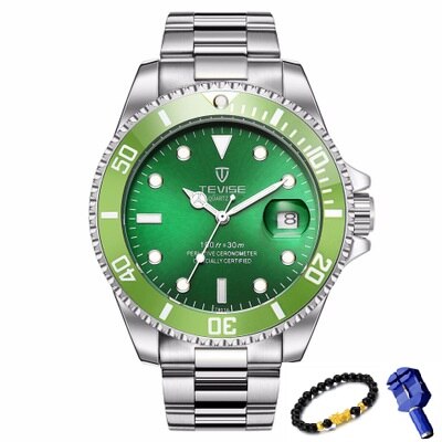 TEVISE Fashion Watches Top Brand Luxury Casual Quartz Watch Stainless Steel Waterproof