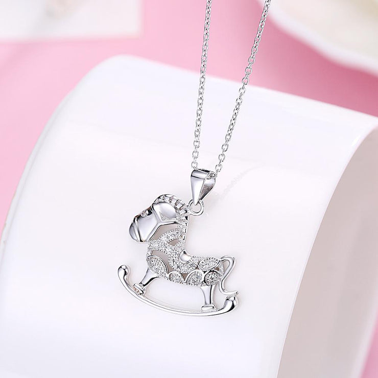 Rocking Horse Sterling Silver Necklace