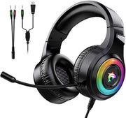 Gaming Headset With Microphone RGB Light