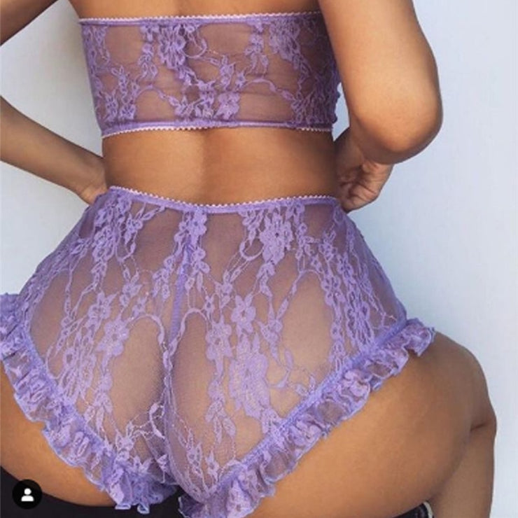 Ruffled Lace Lingerie