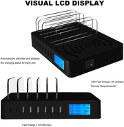 Multi Device USB Qi Fast Charger