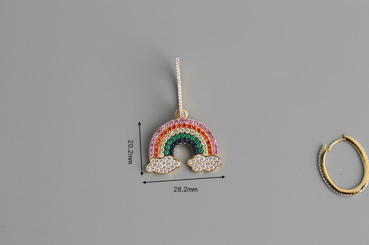 Rainbow big brand AM Earrings