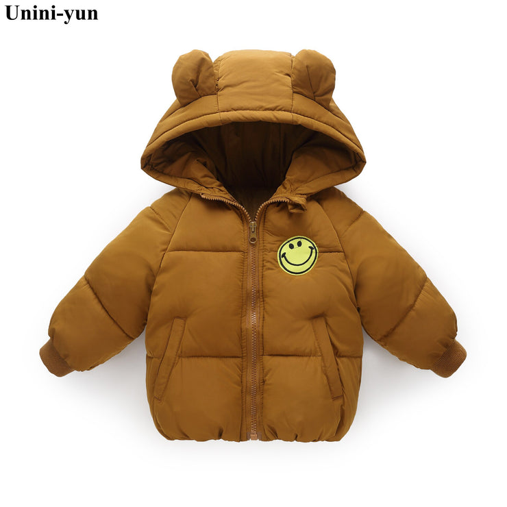 Kids Warm Outerwear Hooded Coat