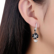 Sterling Silver Italian Ceramic Earring