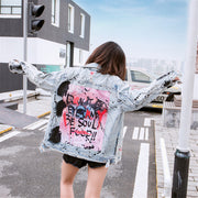 Ink graffiti Denim Jacket