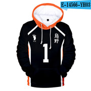 Young manga Harajuku Hooded Sweatshirt 2020 Haikyuu!! Cool Fashion 3D Sawamura Daichi  Adult Kids Pullovers Hoodies Sweatshirts