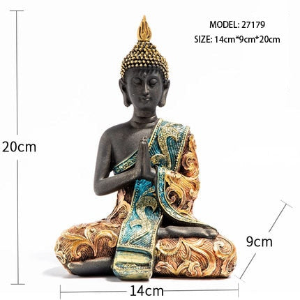 Hand Made Buddhism Hindu Fengshui Figurine Meditation