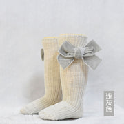 Girl’s Velvet Bow Socks