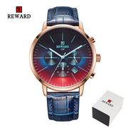 New Fashion Color Bright Glass Watch Men Top Luxury Brand Chronograph