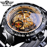 Mechanical Sport Design Golden Men's Watches