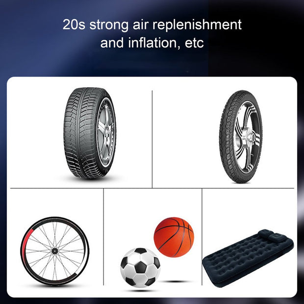 Portable Car Air Pump Tire Basketball Electric