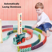 Kids Electric Domino Train Car Set