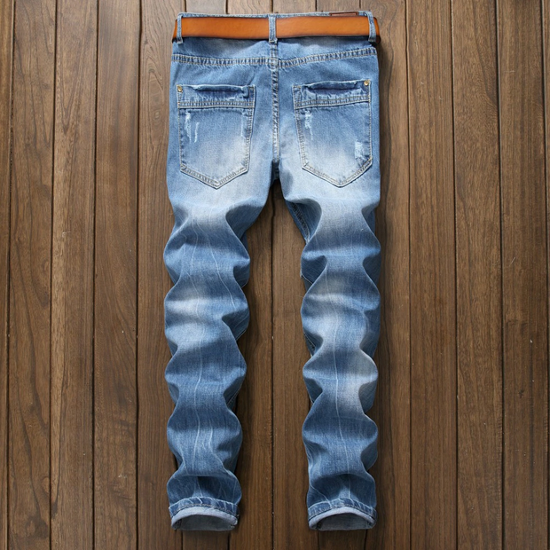 Santa Monica Ripped Washed Premium Denim