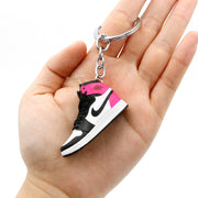 3D Mini Shoes Keychain Anime British Style Small Sneaker Keychains For Bags Small Gift Key Chain Jewelry Car Keyring Accessory