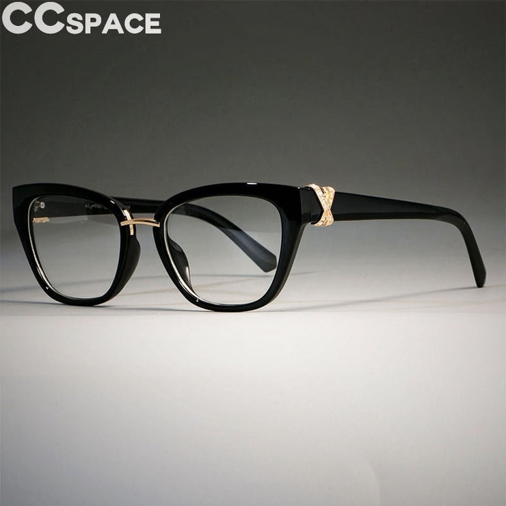 Cat Eye Glasses Frames Women Rhinestone