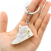 3D Mini Shoes Keychain Anime British Style Small Sneaker Keychains For Bags Small Gift Key Chain Jewelry Car Keyring Accessory