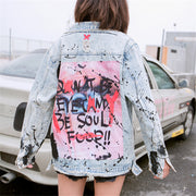 Ink graffiti Denim Jacket