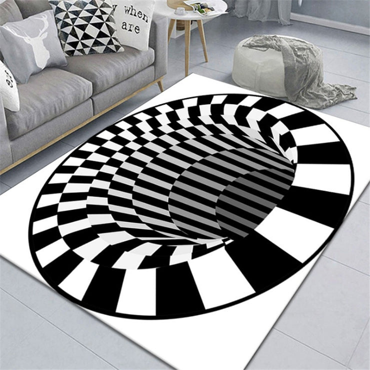 Clown Trap Visual Carpet Living Room Bedroom Floor Mat 3D