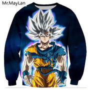 Anime Dragon Ball Sweatshirts Print Cute Kid Goku 3D Outerwear Women Men Long Sleeve  Crewneck Sportswear Coat Tops Harajuku