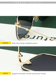 Lady Oversize Rimless Square Sunglasses