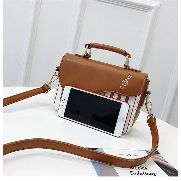 Cute Piano Pattern Shoulder Bag