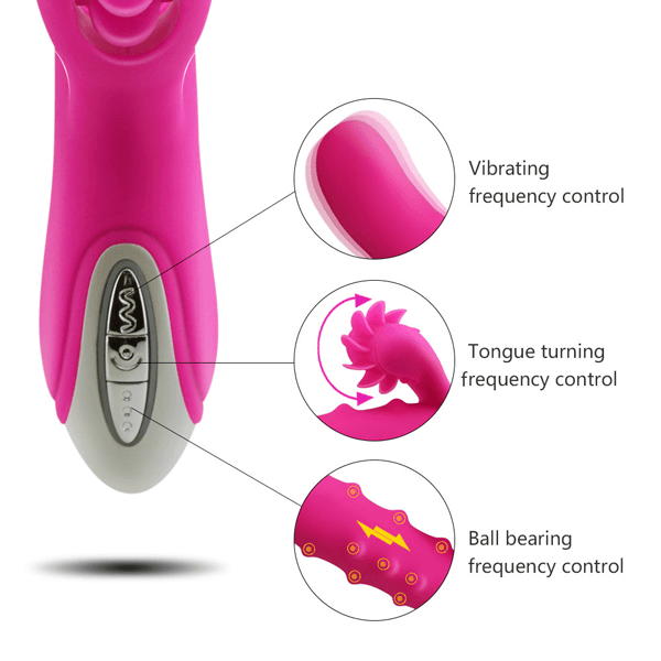 Clit-Licking Rolling Rabbit Vibrator