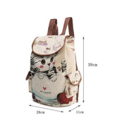 Lovely Cat Drawstring Backpack