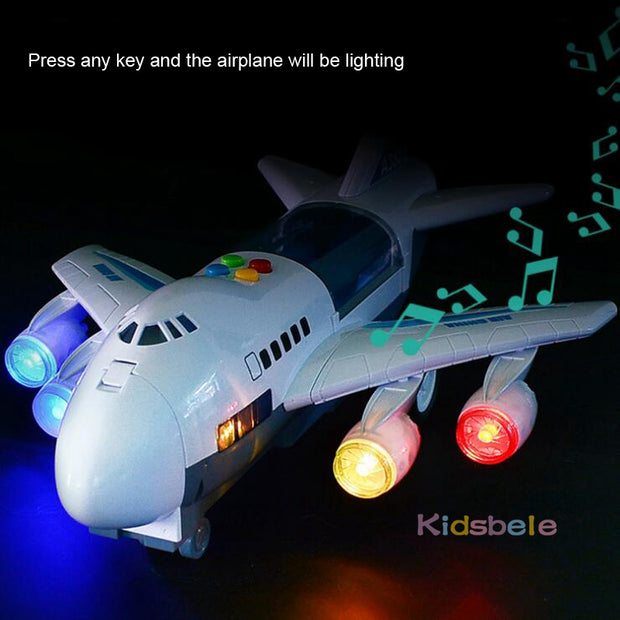 Kids Toys Simulation Track Inertia Airplane Music Stroy Light Plane Diecasts & Toy Vehicles Passenger Plane Toy Car Boys Toys