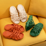 Cut-out Platform Slippers