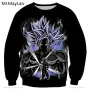 Anime Dragon Ball Sweatshirts Print Cute Kid Goku 3D Outerwear Women Men Long Sleeve  Crewneck Sportswear Coat Tops Harajuku