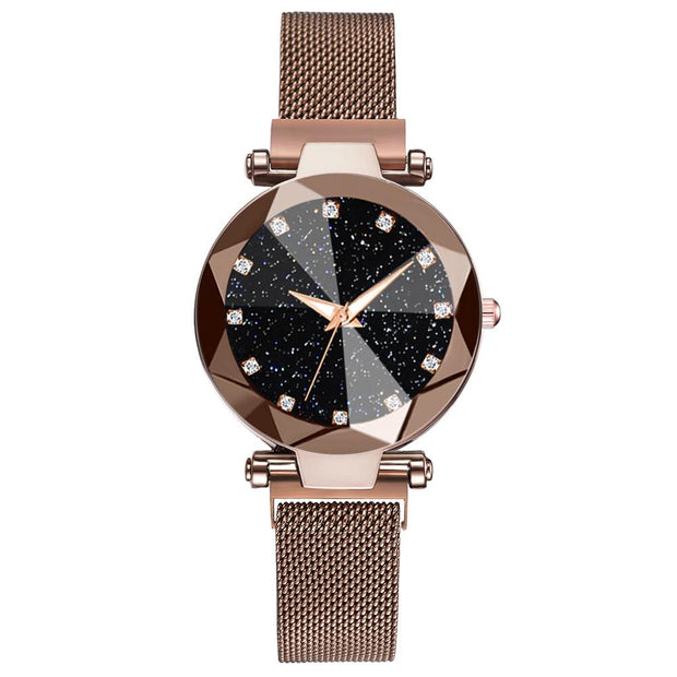 Ladies Magnetic Starry Sky Clock Luxury Women Watches Fashion Diamond Female Quartz Wristwatches Relogio Feminino Zegarek Damski