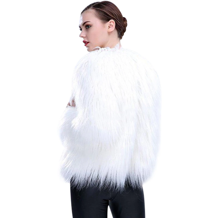 Faux Fur Coat  With LED