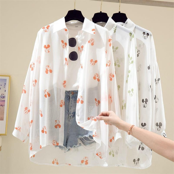 Long Sleeve Mouse Blouse