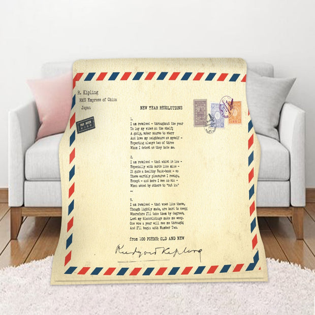 Letters To My Daughter Express Love Blanket 3D Print