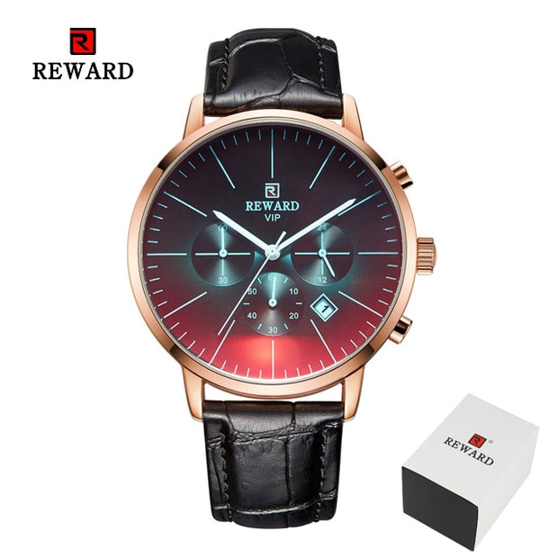 New Fashion Color Bright Glass Watch Men Top Luxury Brand Chronograph