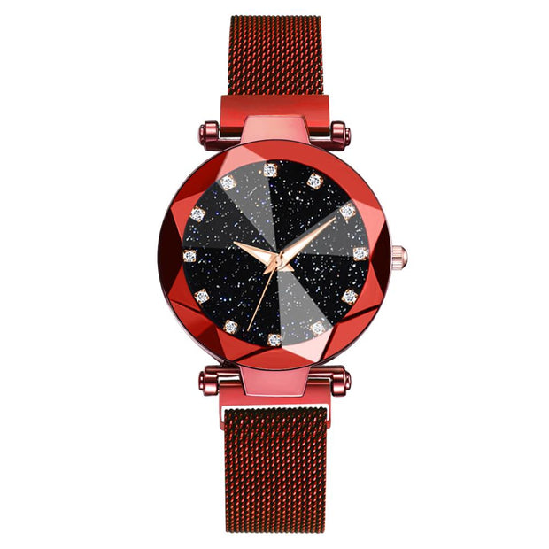 Ladies Magnetic Starry Sky Clock Luxury Women Watches Fashion Diamond Female Quartz Wristwatches Relogio Feminino Zegarek Damski