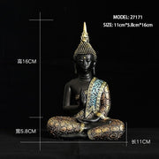 Hand Made Buddhism Hindu Fengshui Figurine Meditation