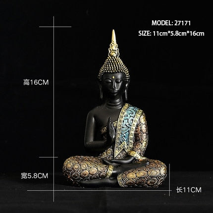 Hand Made Buddhism Hindu Fengshui Figurine Meditation