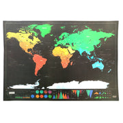 Deluxe Black Decoration World Map