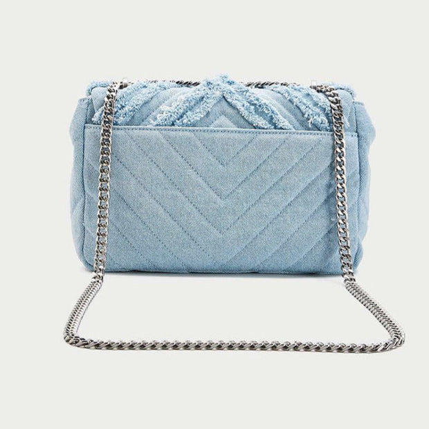 Denim Chain Bag