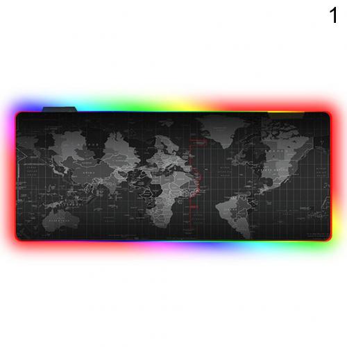 Luminous RGB LED Lights Desktop Gaming Mouse Pad Cushion Computer Accessory