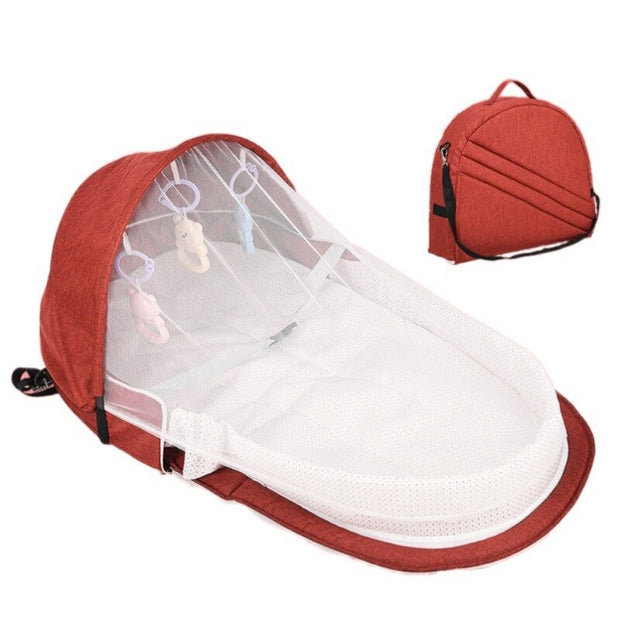 F-B New Baby Bed Travel Sun Protection Mosquito Net With Portable Bassinet Baby Foldable Breathable Infant Sleeping Basket