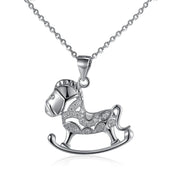 Rocking Horse Sterling Silver Necklace