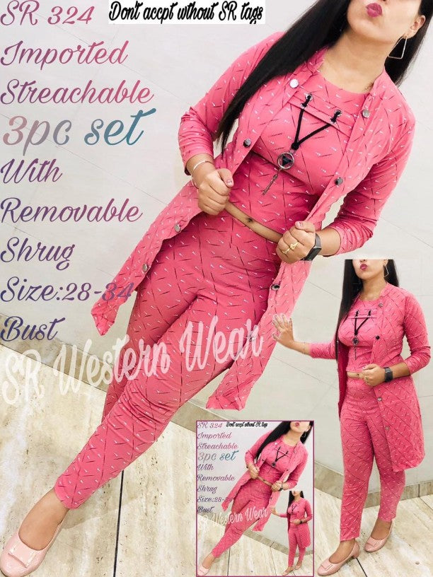 3 PIECE SET REMOVABLE SHRUG